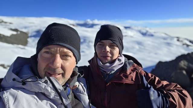 Reaching the top of Kilimanjaro