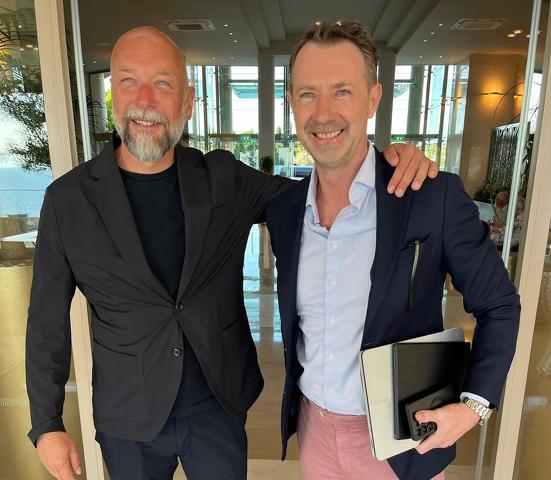 Roger Allen with Sani Ikos Group VP Operations, Alexander Hugot