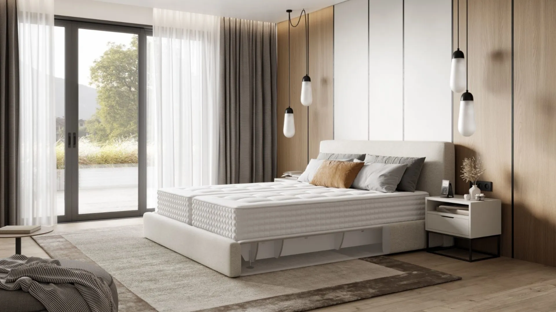 FreshBed Inside technology in a modern bed.